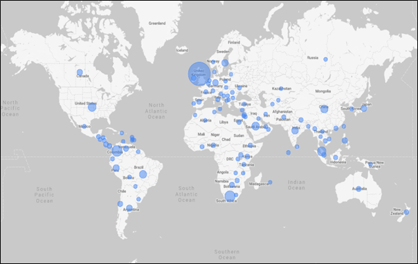 Figure 3—Map of Exposure Draft and comment letter page views